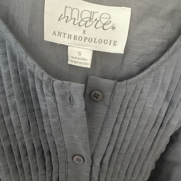 Anthropologie Charcoal Long-Sleeve Dress - Picture 6 of 8
